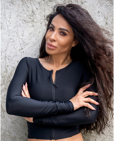 Level Black long sleeve top