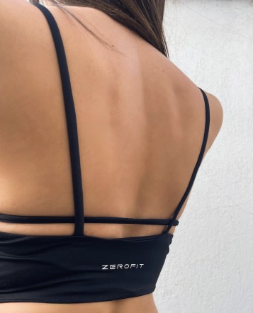 Cut-Out Black padded bra