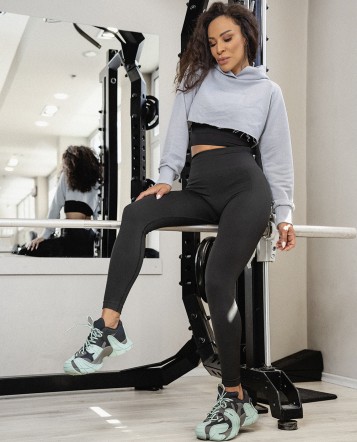 Crop Суитчър grey