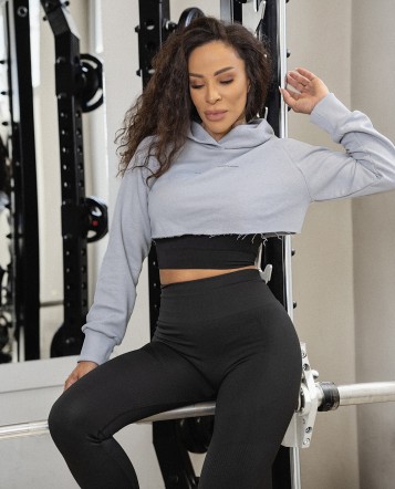 Crop Суитчър grey