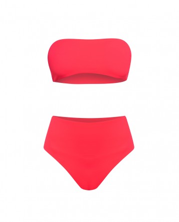 High waist Bikini Pink neon