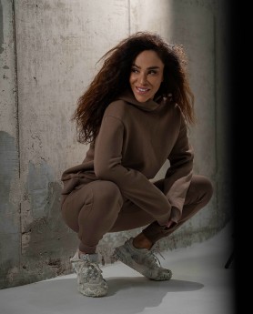 Warm Sweatshirt mocha - 2