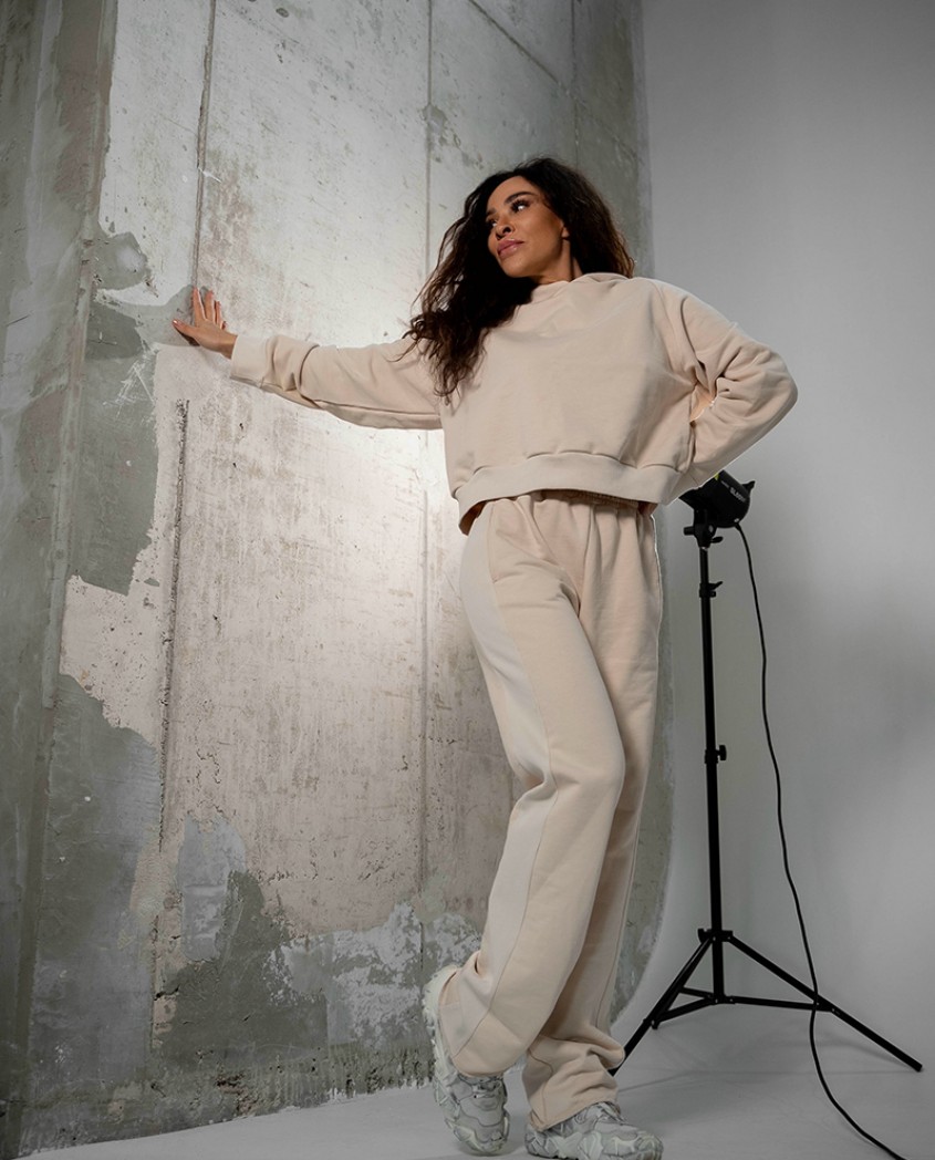 Premium Cotton Pants latte