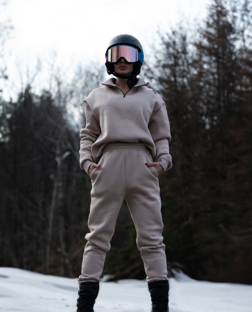 Warm Sweatshirt nude