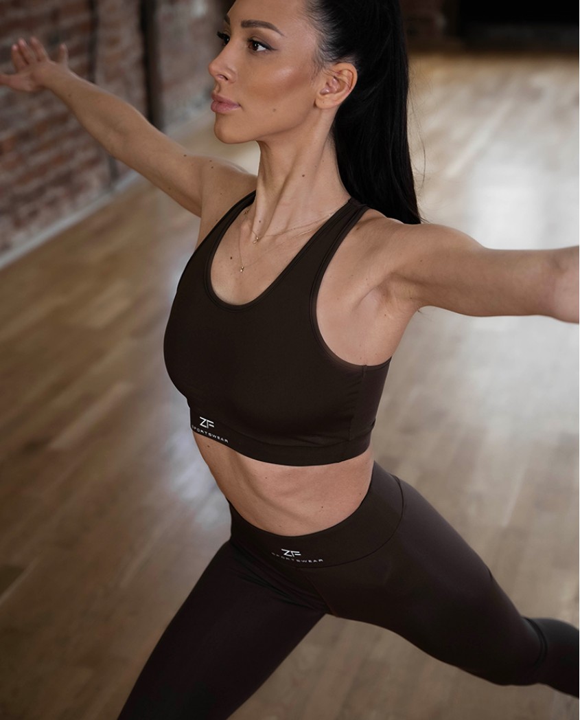 ZF mocha padded bra