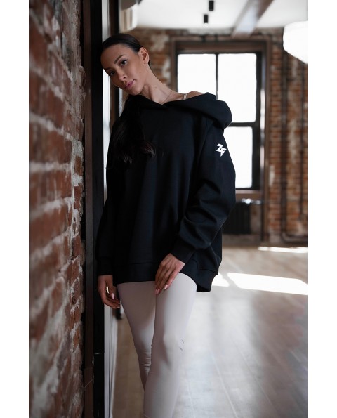 Sportswear Cotton Sweatshirt black