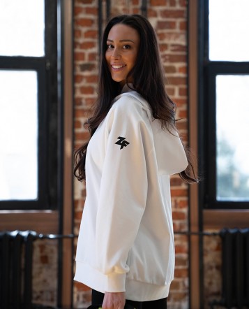 Sportswear Cotton Суитчър white