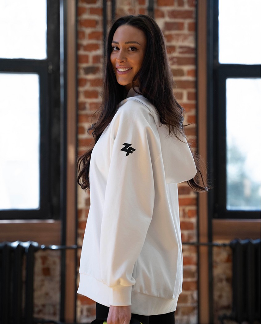 Sportswear Cotton Суитчър white