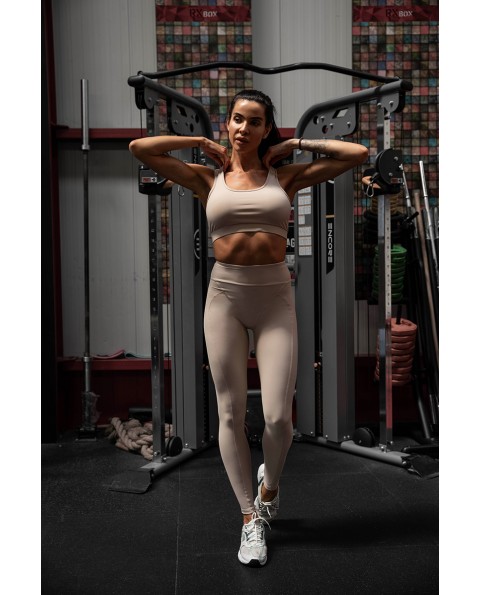 Latte paded bra