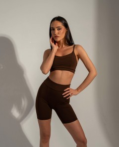 ZF Crop brown tights