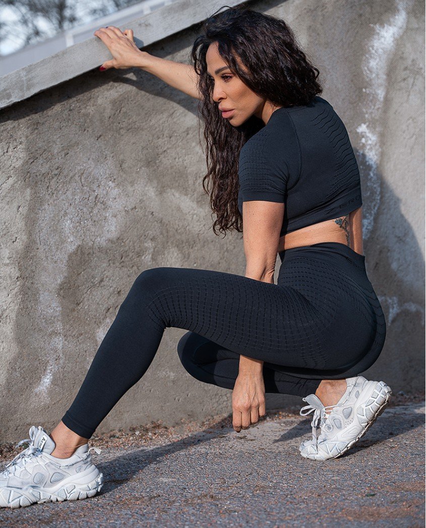 Seamless Edition graphite leggings