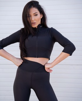 Level 5 black zip blouse - 3
