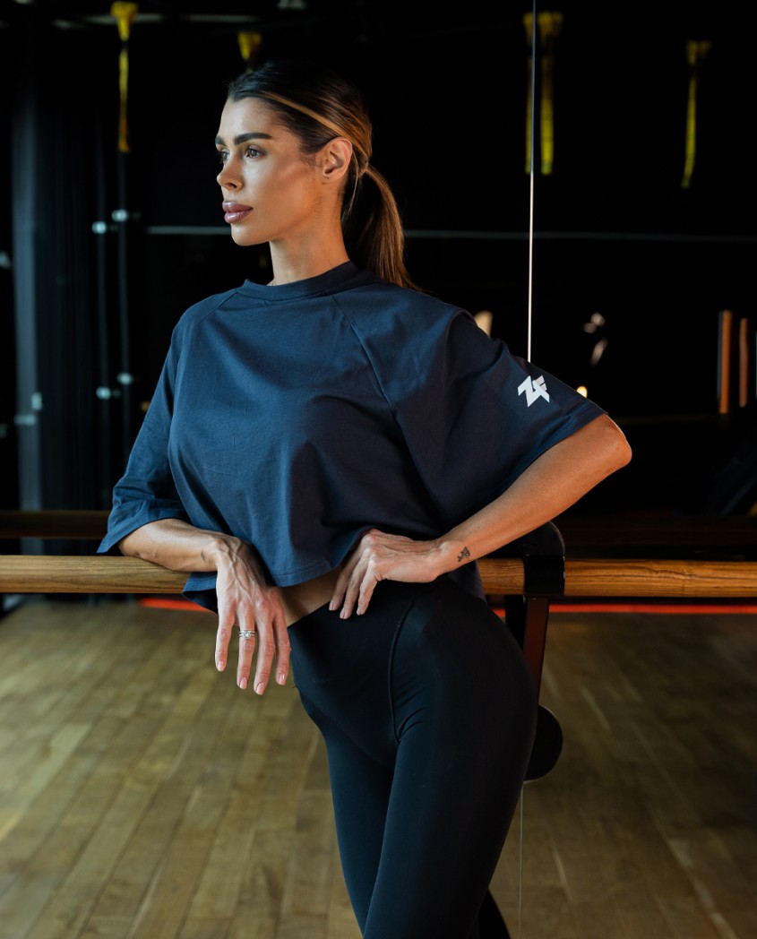 ZF Crop T-shirt graphite