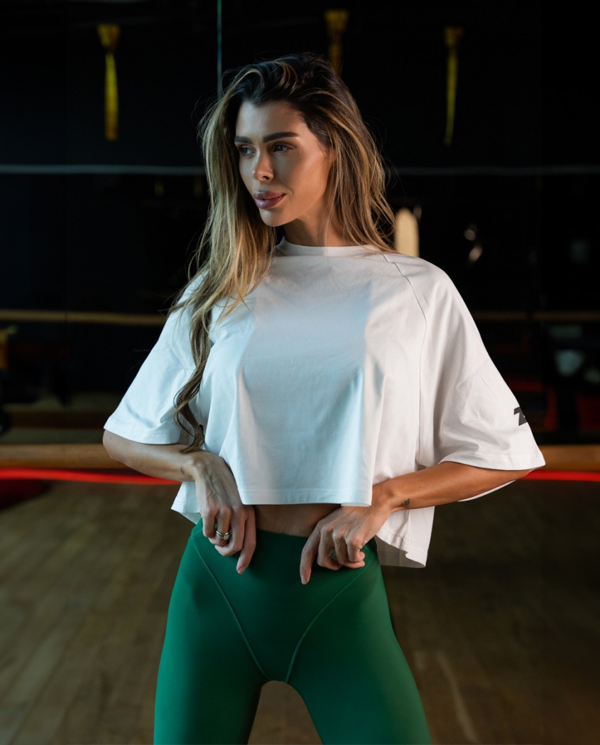 ZF Crop T-shirt екрю