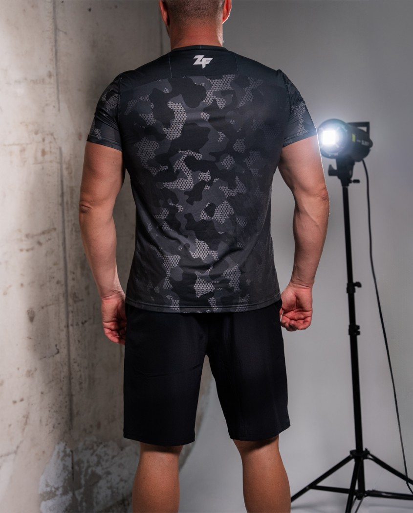 Camouflage black T-shirt