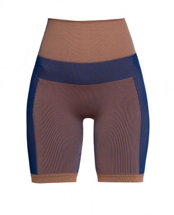 Seamless X blue Crop tights